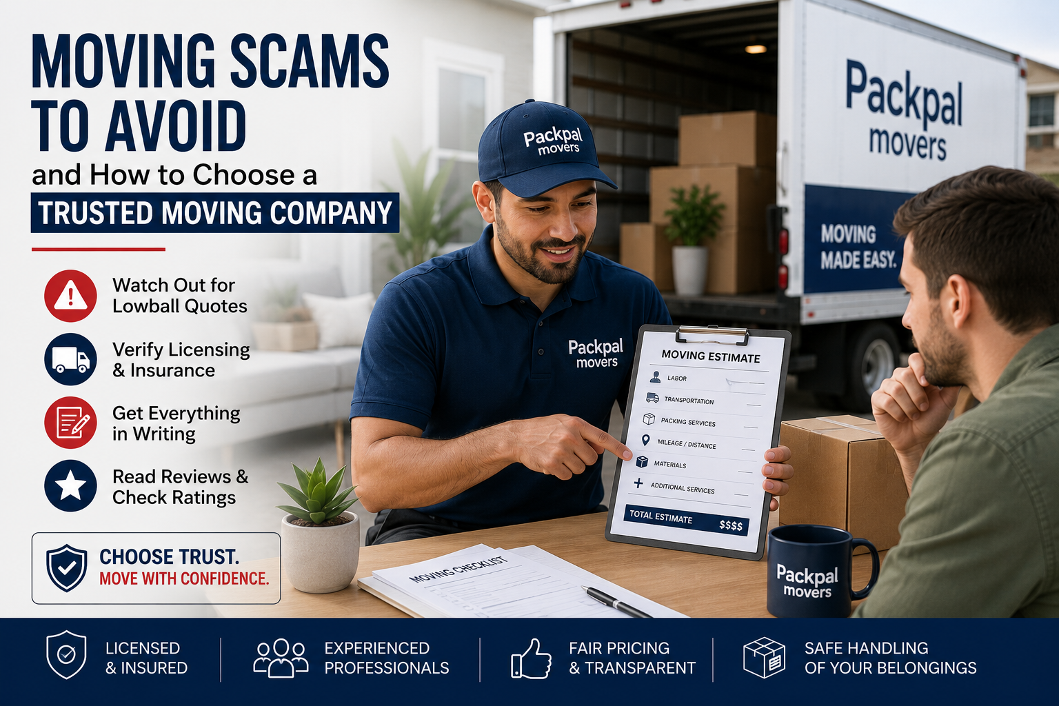 Moving Scams to Avoid and How to Choose a Trusted Moving Company