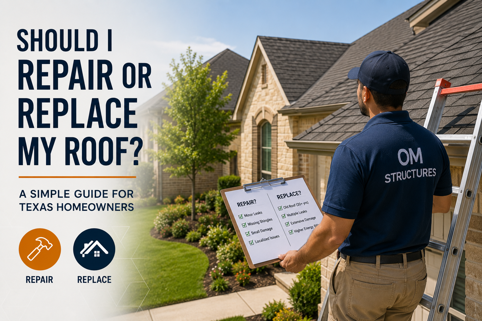 Should I Repair or Replace My Roof? A Simple Guide for Texas Homeowners
